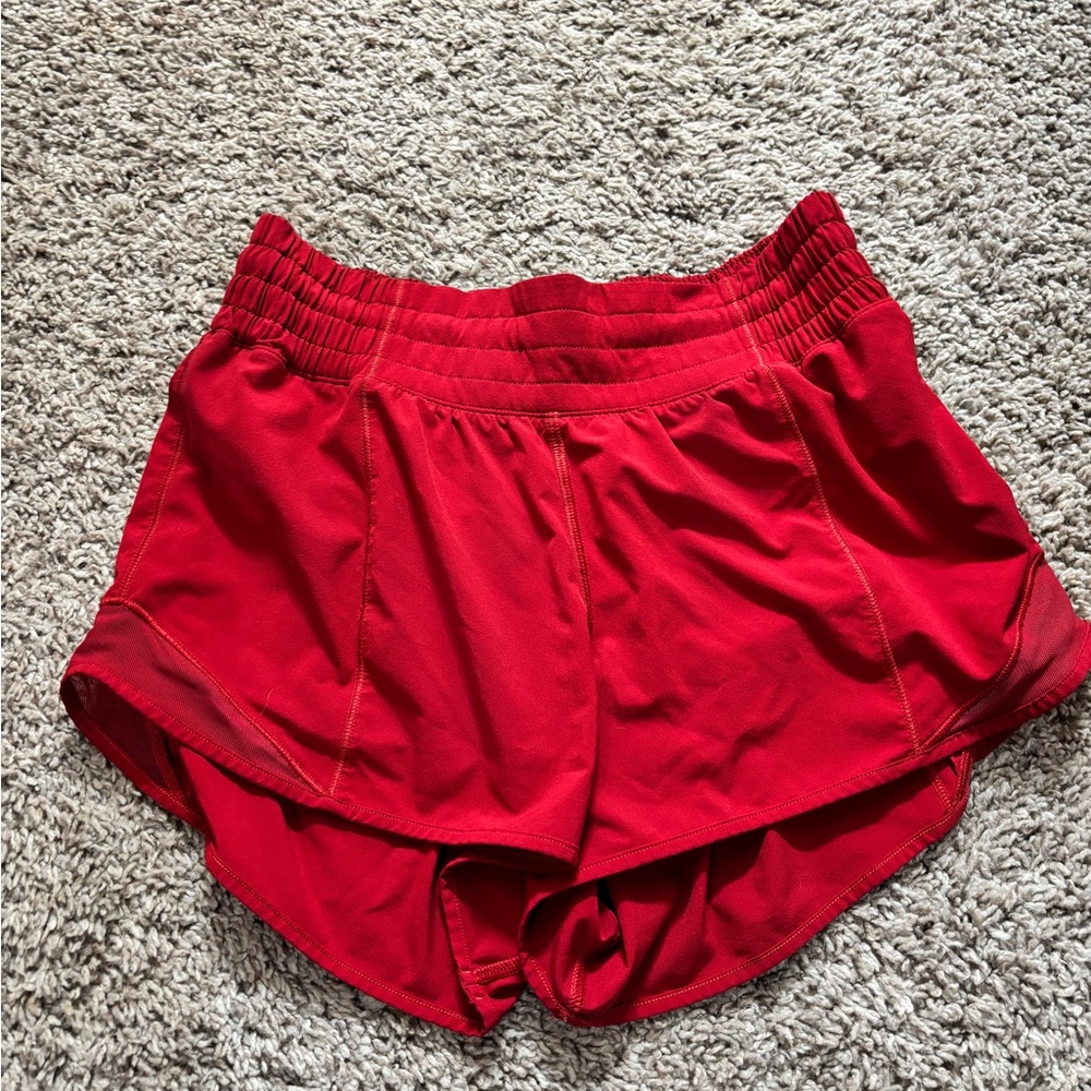 lululemon athletica Red Athletic Shorts